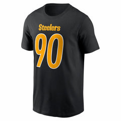 T.J. Watt Pittsburgh Steelers Carbon Name & Number T-Shirt - Black | Nike discount