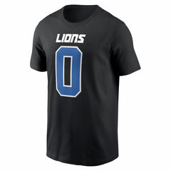 Jahmyr Gibbs Detroit Lions Carbon Name & Number T-Shirt - Black | Nike outlet