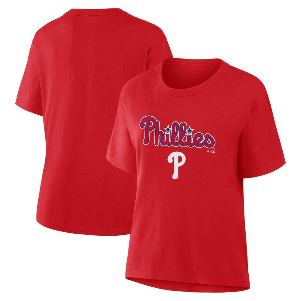 Philadelphia Phillies Women's Lockup Legacy T-Shirt - Red