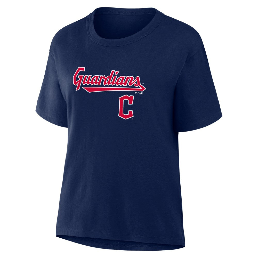 Cleveland Guardians Women's Lockup Legacy T-Shirt - Navy
