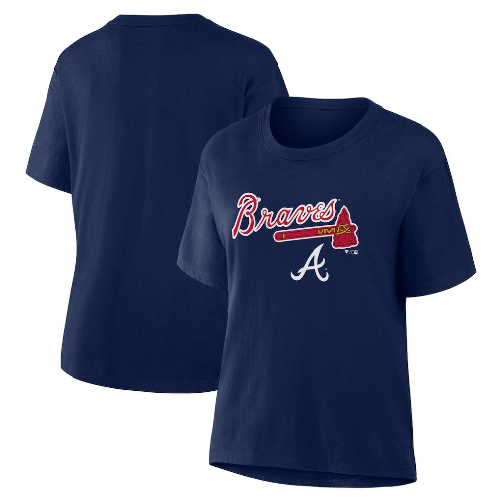 Atlanta Braves Women's Lockup Legacy T-Shirt - Navy