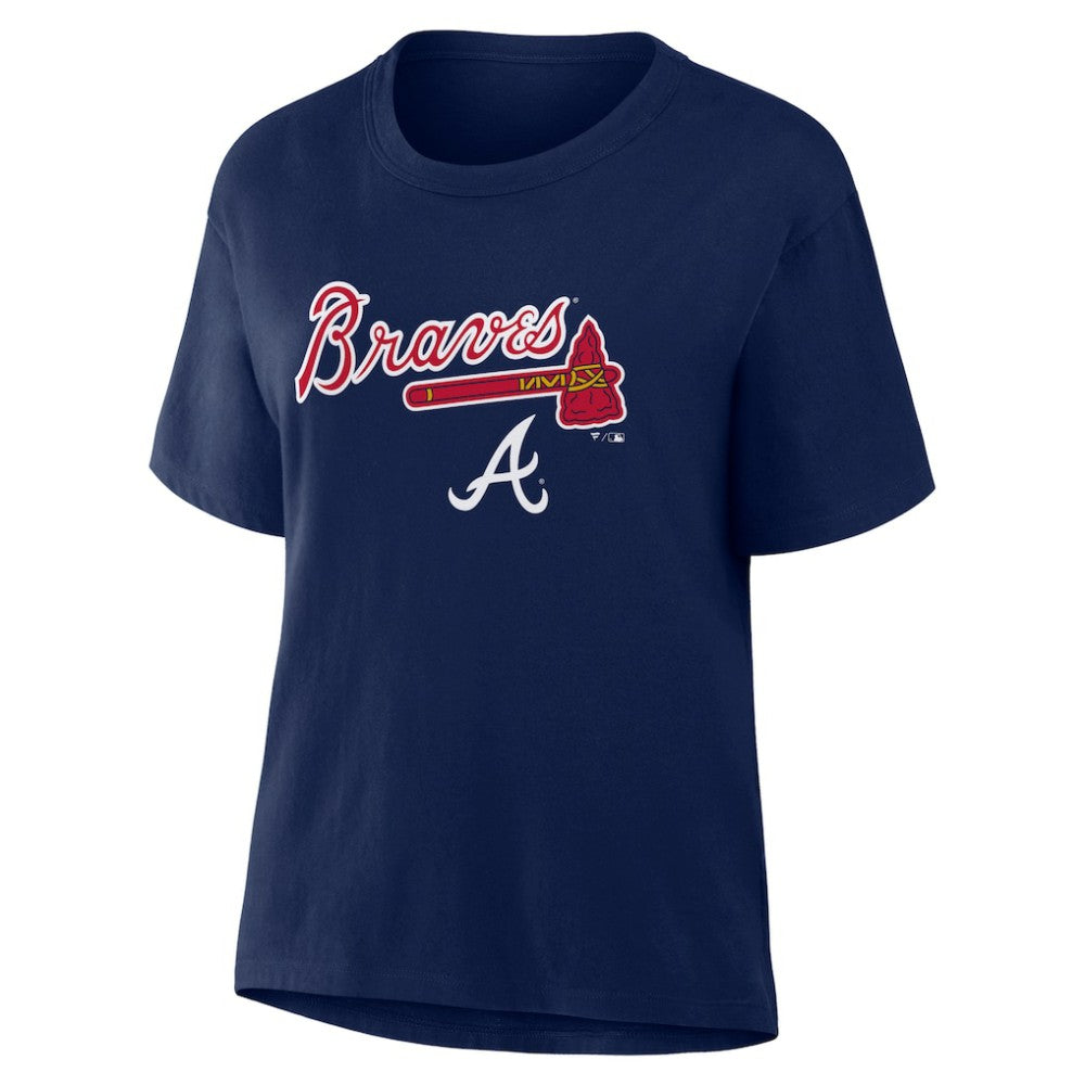 Atlanta Braves Women's Lockup Legacy T-Shirt - Navy
