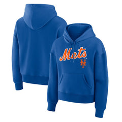 New York Mets Women's Lockup Legacy Fleece Hoodie - Royal