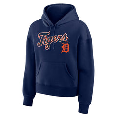 Detroit Tigers Women's Lockup Legacy Fleece Hoodie - Navy