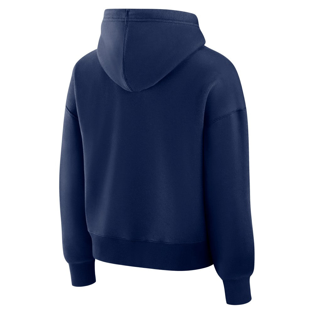 Cleveland Guardians Women's Lockup Legacy Fleece Hoodie - Navy