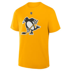 Marc-Andre Fleury Pittsburgh Penguins Fanatics Authentic Stack Name & Number T-Shirt Gold