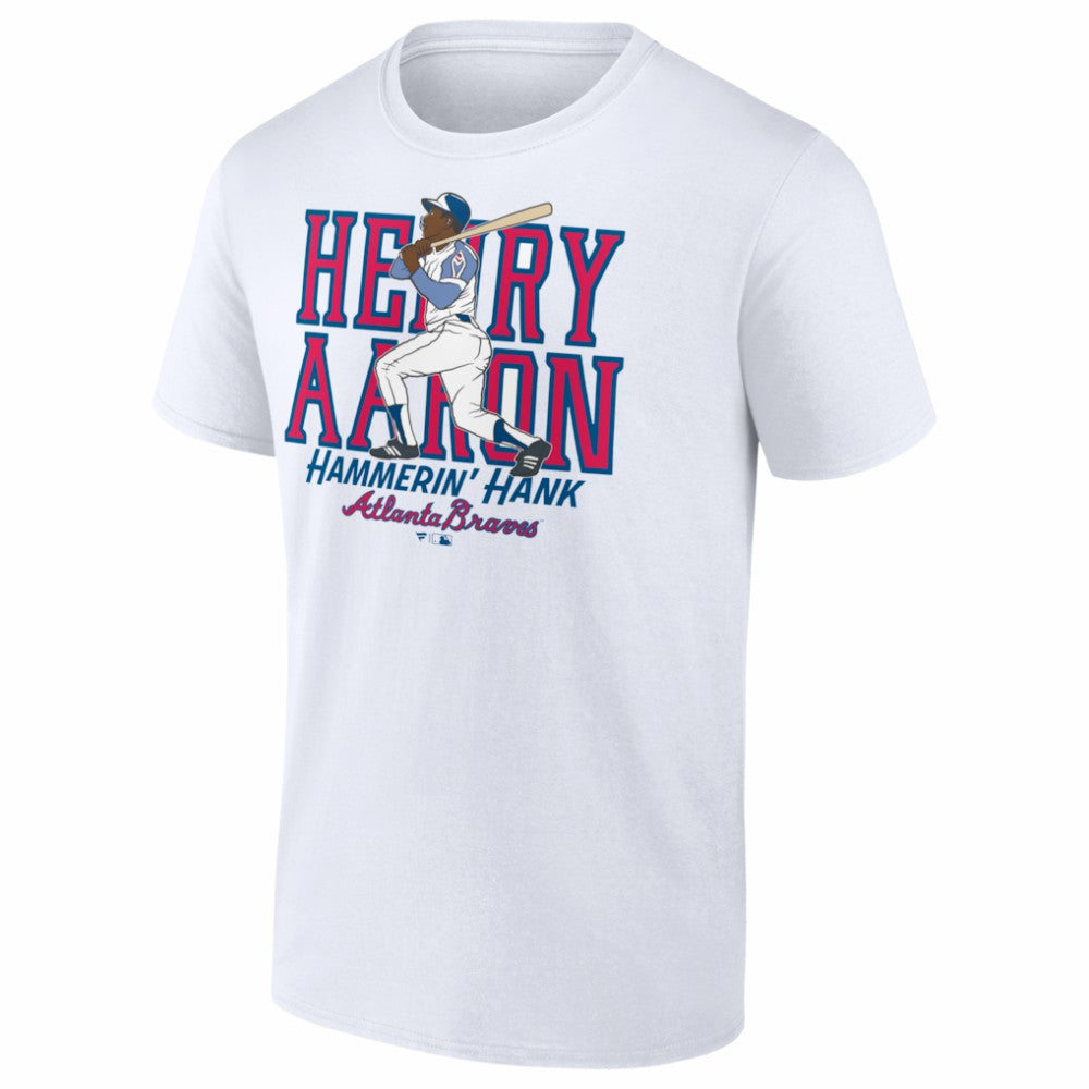 Hank Aaron Atlanta Braves Cooperstown Collection Player T-Shirt - White