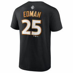 Tommy Edman Los Angeles Dodgers 2025 World Series Champions Name & Number T-Shirt - Black