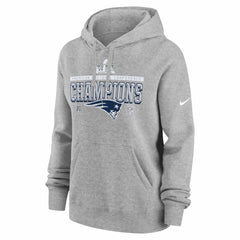 New England Patriots Women's 2025 AFC Champions Locker Room Trophy Collection Club Fleece Hoodie - Heather Gray | Nike sale