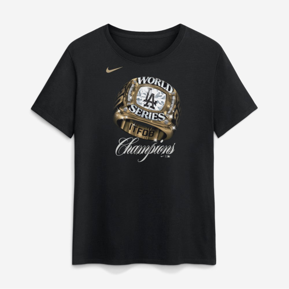 Los Angeles Dodgers Women's 2026 Gold Collection Graphic T-Shirt - Black | Nike