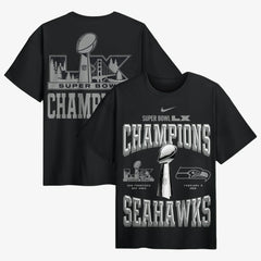 Seattle Seahawks Super Bowl LX Champions Locker Room Trophy Collection Authentic T-Shirt - Black | Nike for sale