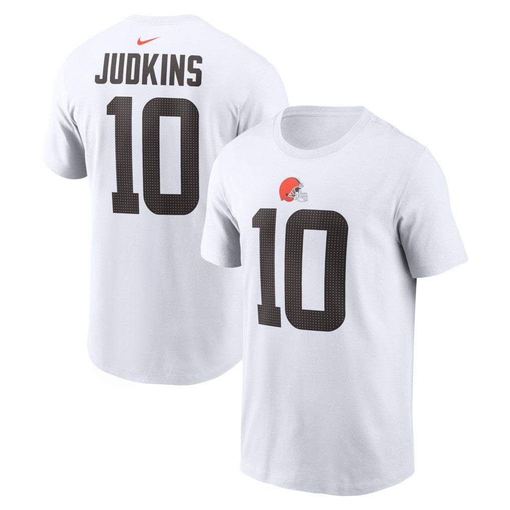 Quinshon Judkins Cleveland Browns Name & Number T-Shirt - White | Nike online
