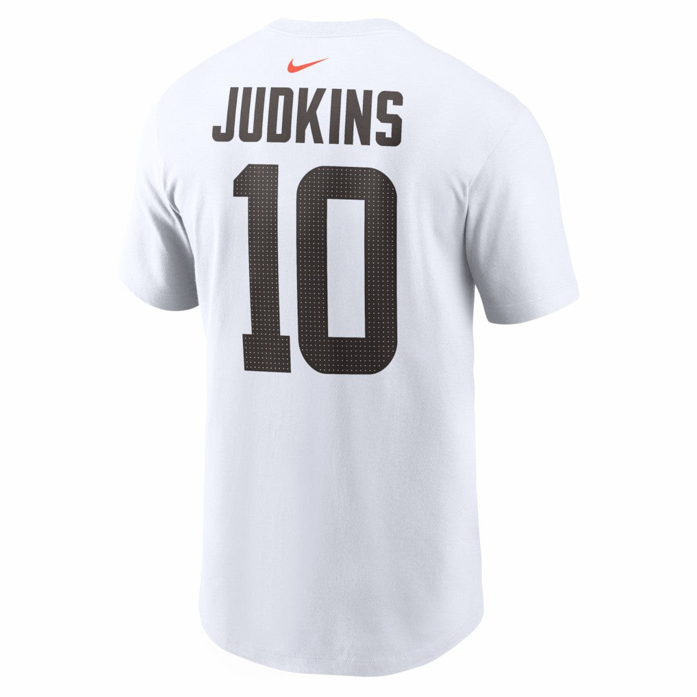 Quinshon Judkins Cleveland Browns Name & Number T-Shirt - White | Nike online