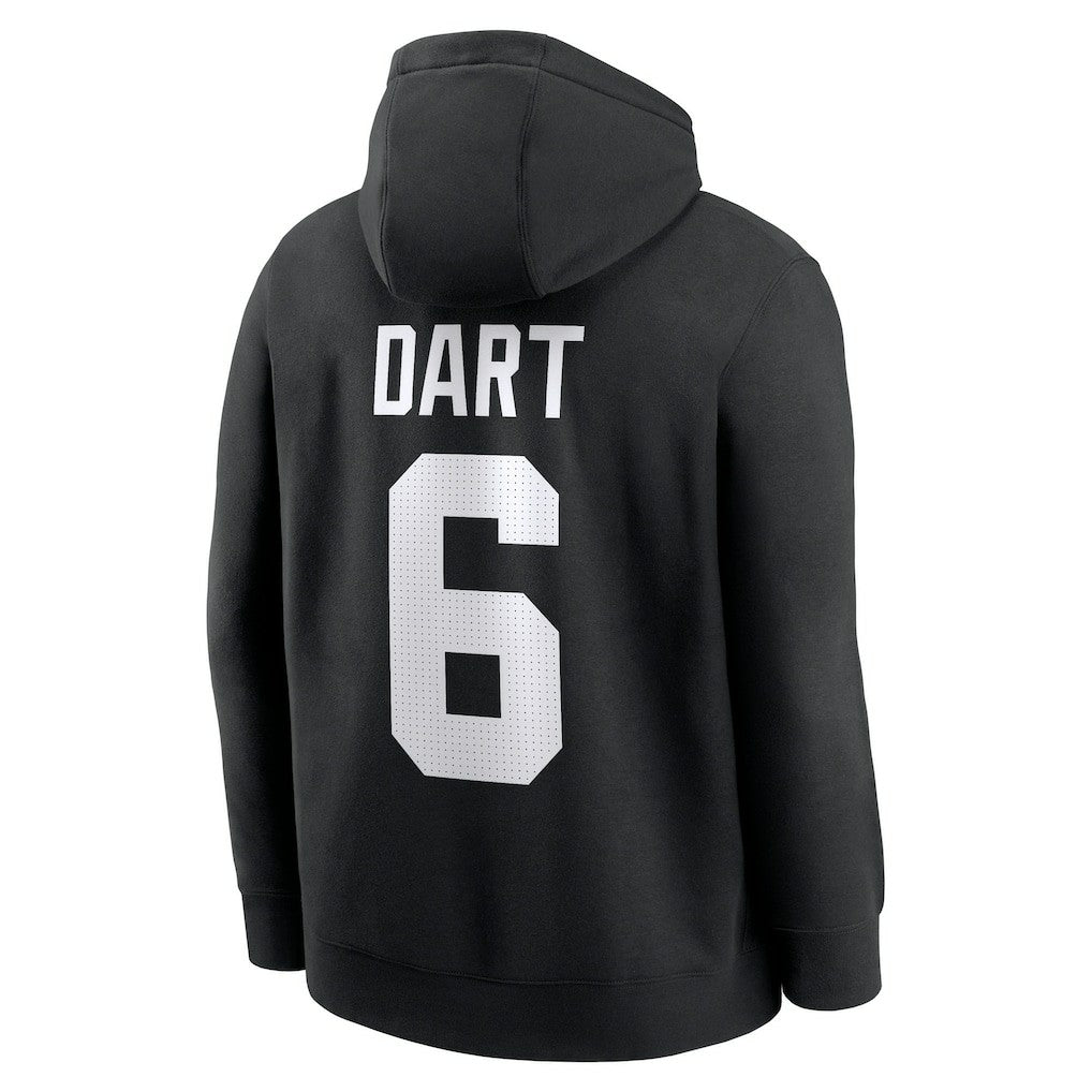Jaxson Dart New York Giants Player Name & Number Fleece Hoodie - Black | Nike outlet