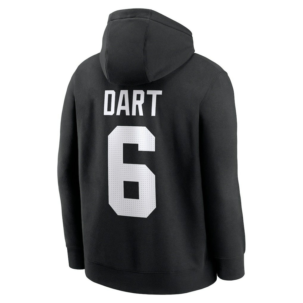 Jaxson Dart New York Giants Player Name & Number Fleece Hoodie - Black | Nike outlet