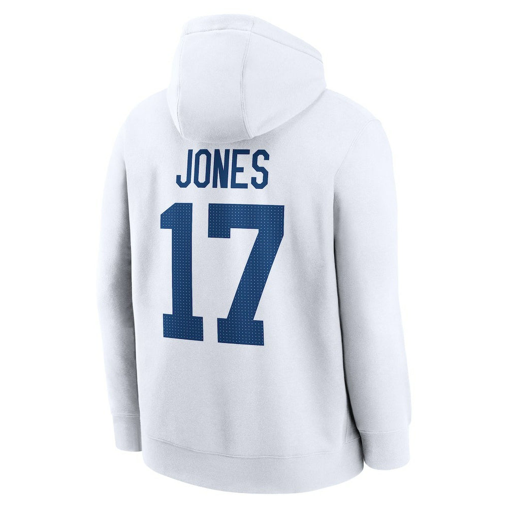 Daniel Jones Indianapolis Colts Player Name & Number Fleece Hoodie - White | Nike outlet