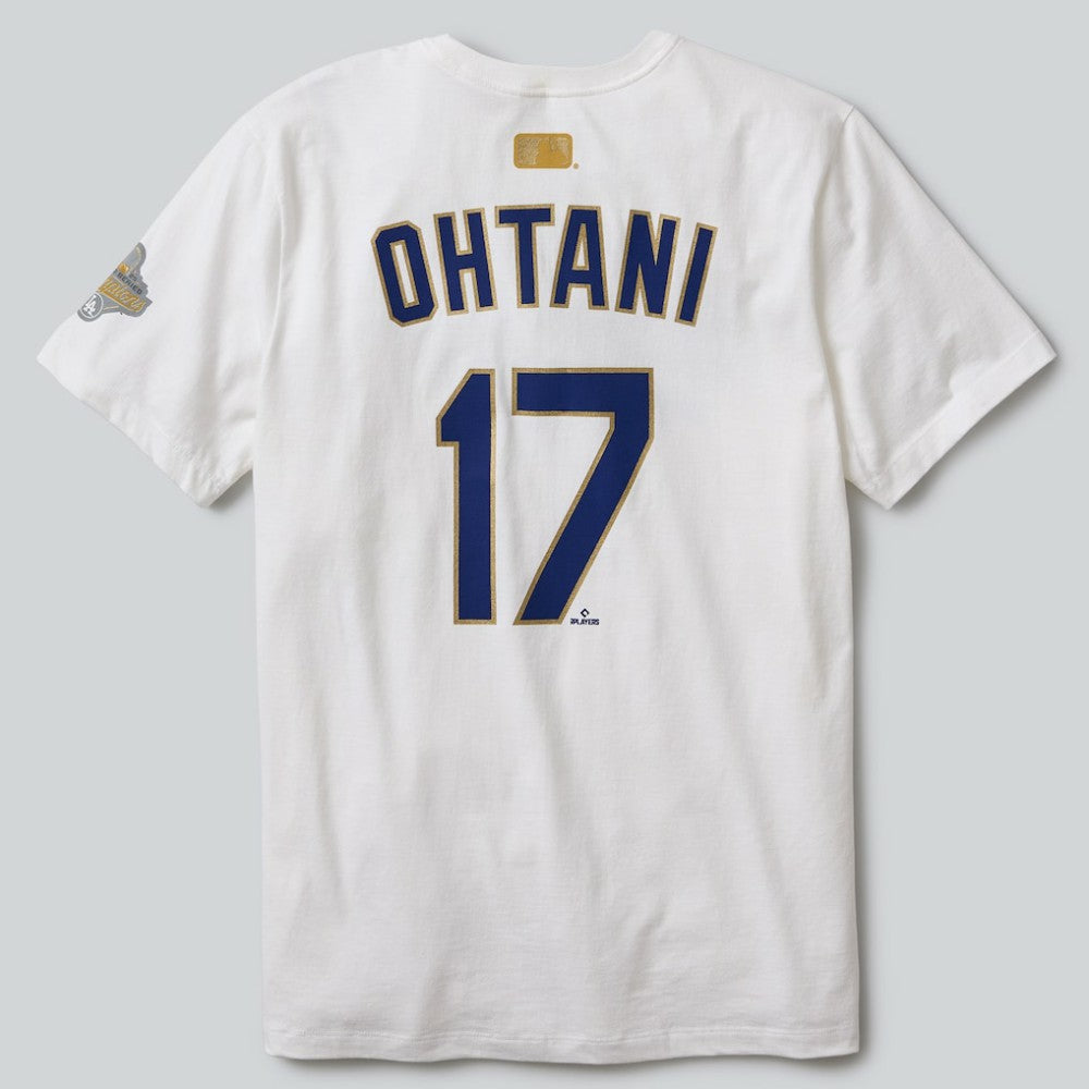 Shohei Ohtani Los Angeles Dodgers 2026 Gold Collection Name & Number T-Shirt - White | Nike