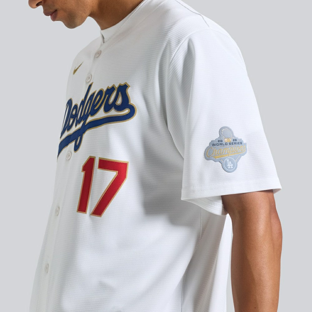 Shohei Ohtani Los Angeles Dodgers 2026 Gold Collection Stadium Jersey - White | Nike