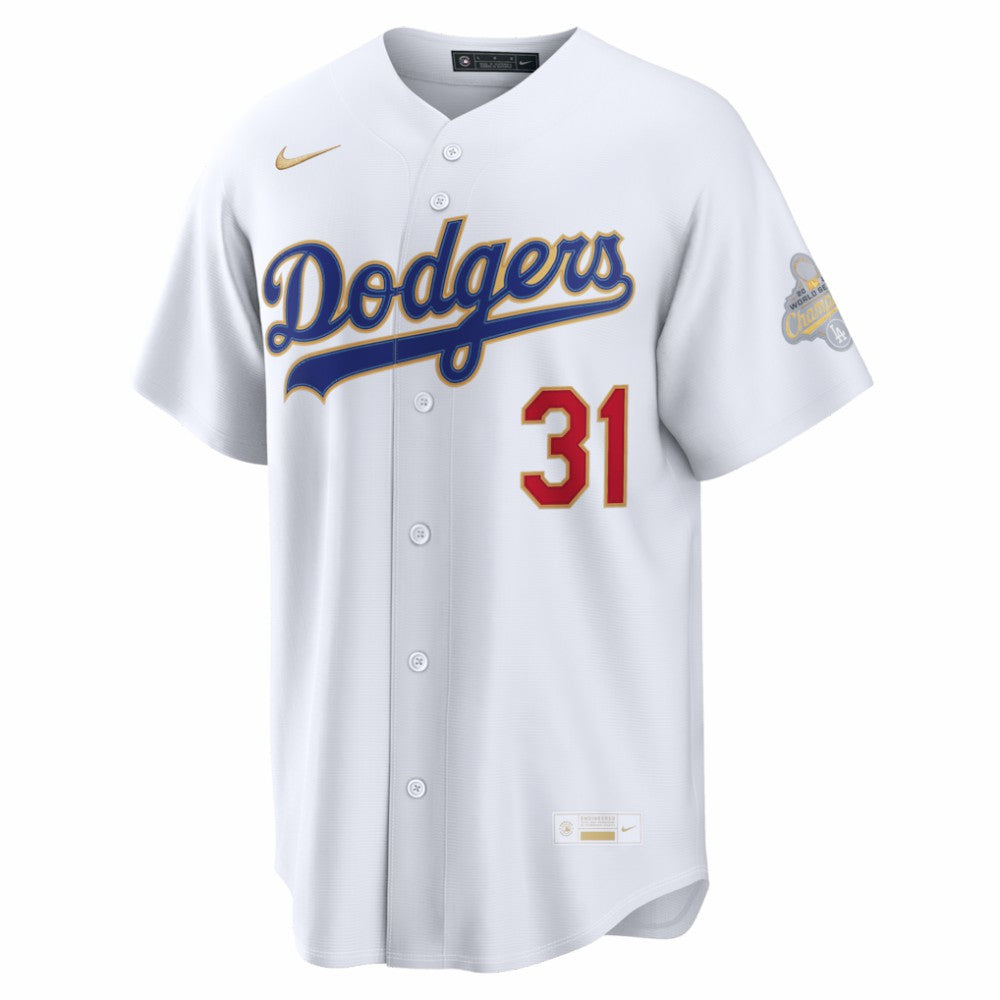 Tyler Glasnow Los Angeles Dodgers 2026 Gold Collection Stadium Jersey - White | Nike