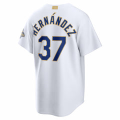 Teoscar Hernández Los Angeles Dodgers 2026 Gold Collection Stadium Jersey - White | Nike