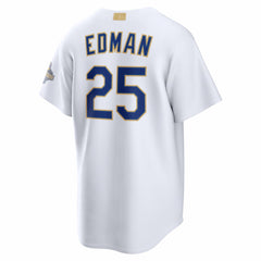 Tommy Edman Los Angeles Dodgers 2026 Gold Collection Stadium Jersey - White | Nike