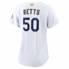 Mookie Betts Los Angeles Dodgers Women's 2026 Gold Collection Stadium Jersey - White | Nike