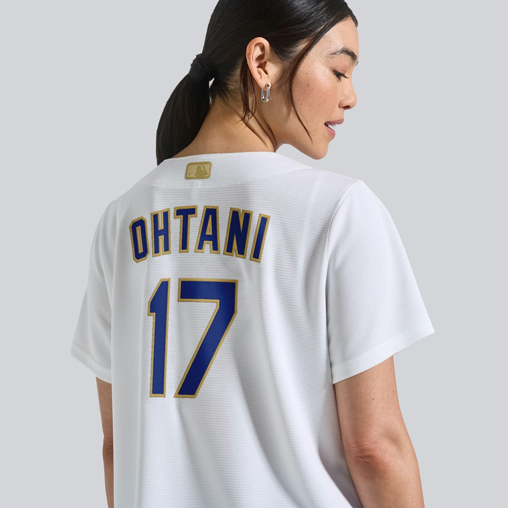 Shohei Ohtani Los Angeles Dodgers Women's 2026 Gold Collection Stadium Jersey - White | Nike