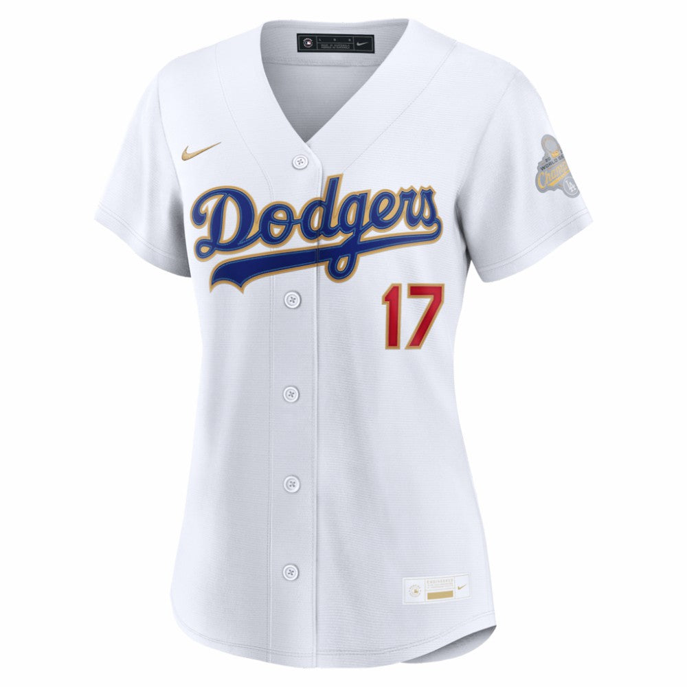 Shohei Ohtani Los Angeles Dodgers Women's 2026 Gold Collection Stadium Jersey - White | Nike