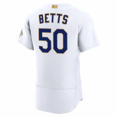 Mookie Betts Los Angeles Dodgers 2026 Gold Collection Authentic Jersey - White | Nike