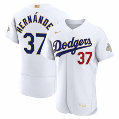 Teoscar Hernández Los Angeles Dodgers 2026 Gold Collection Authentic Jersey - White | Nike
