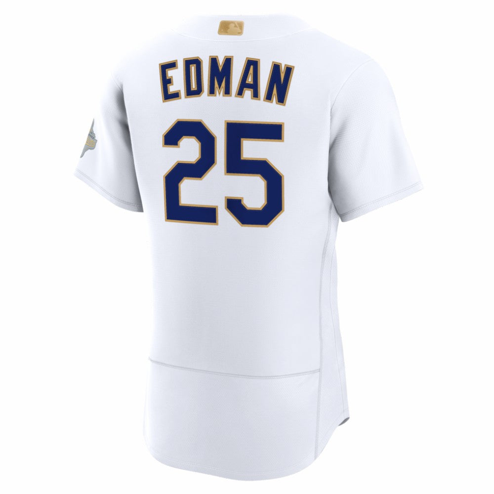 Tommy Edman Los Angeles Dodgers 2026 Gold Collection Authentic Jersey - White | Nike