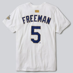 Freddie Freeman Los Angeles Dodgers 2026 Gold Collection Name & Number T-Shirt - White | Nike