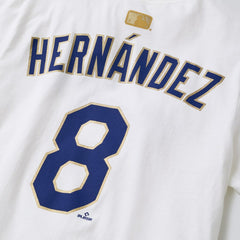Enrique Hernández Los Angeles Dodgers 2026 Gold Collection Name & Number T-Shirt - White | Nike