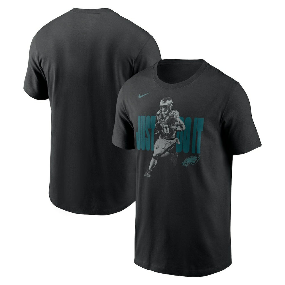 Saquon Barkley Philadelphia Eagles Just Do It T-Shirt - Black | Nike outlet