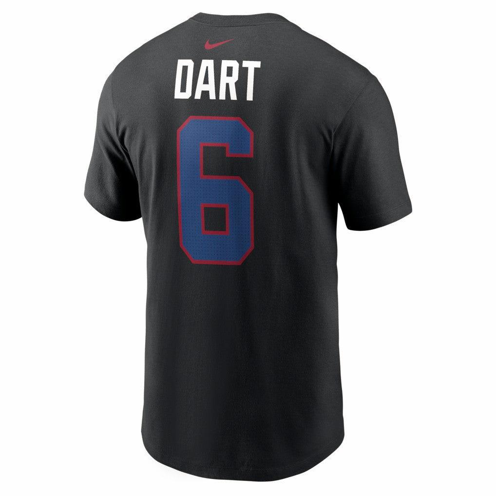 Jaxson Dart New York Giants Name & Number T-Shirt - Black | Nike discount