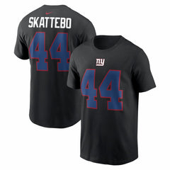 Cam Skattebo New York Giants Name & Number T-Shirt - Black | Nike for sale