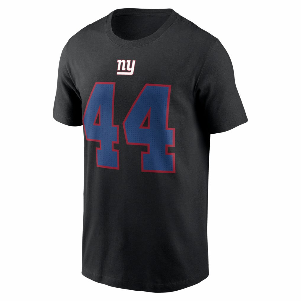 Cam Skattebo New York Giants Name & Number T-Shirt - Black | Nike for sale