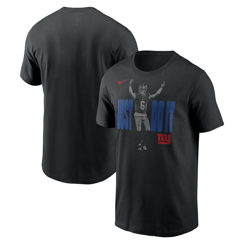 Jaxson Dart New York Giants Just Do It T-Shirt - Black | Nike on sale