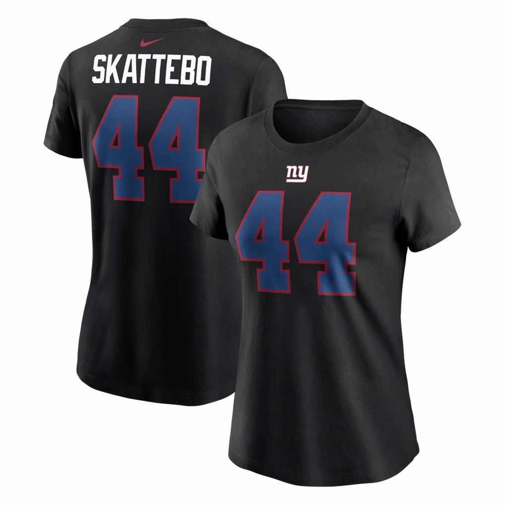 Cam Skattebo New York Giants Women's Name & Number T-Shirt - Black | Nike for sale