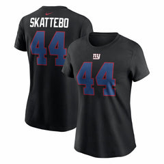 Cam Skattebo New York Giants Women's Name & Number T-Shirt - Black | Nike for sale
