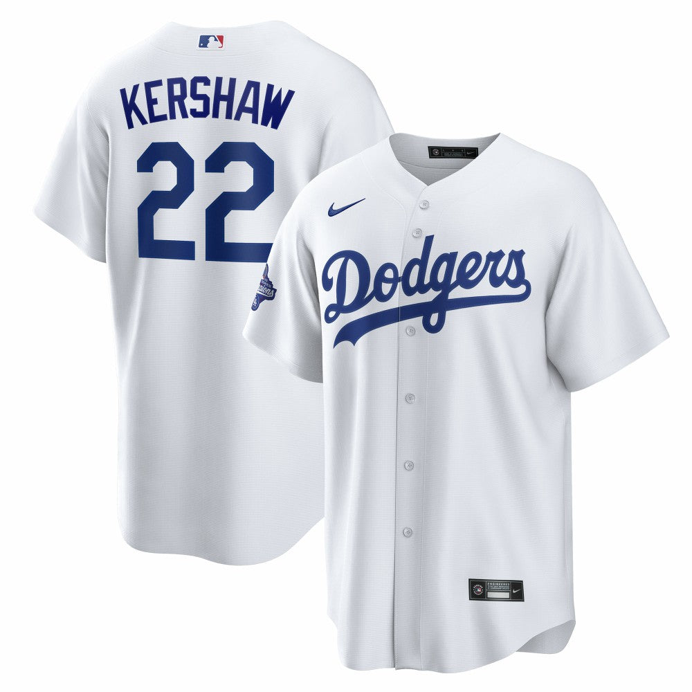 Clayton Kershaw Los Angeles Dodgers Home 2025 World Series Champions Replica Jersey - White | Nike