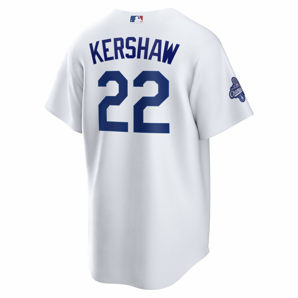 Clayton Kershaw Los Angeles Dodgers Home 2025 World Series Champions Replica Jersey - White | Nike