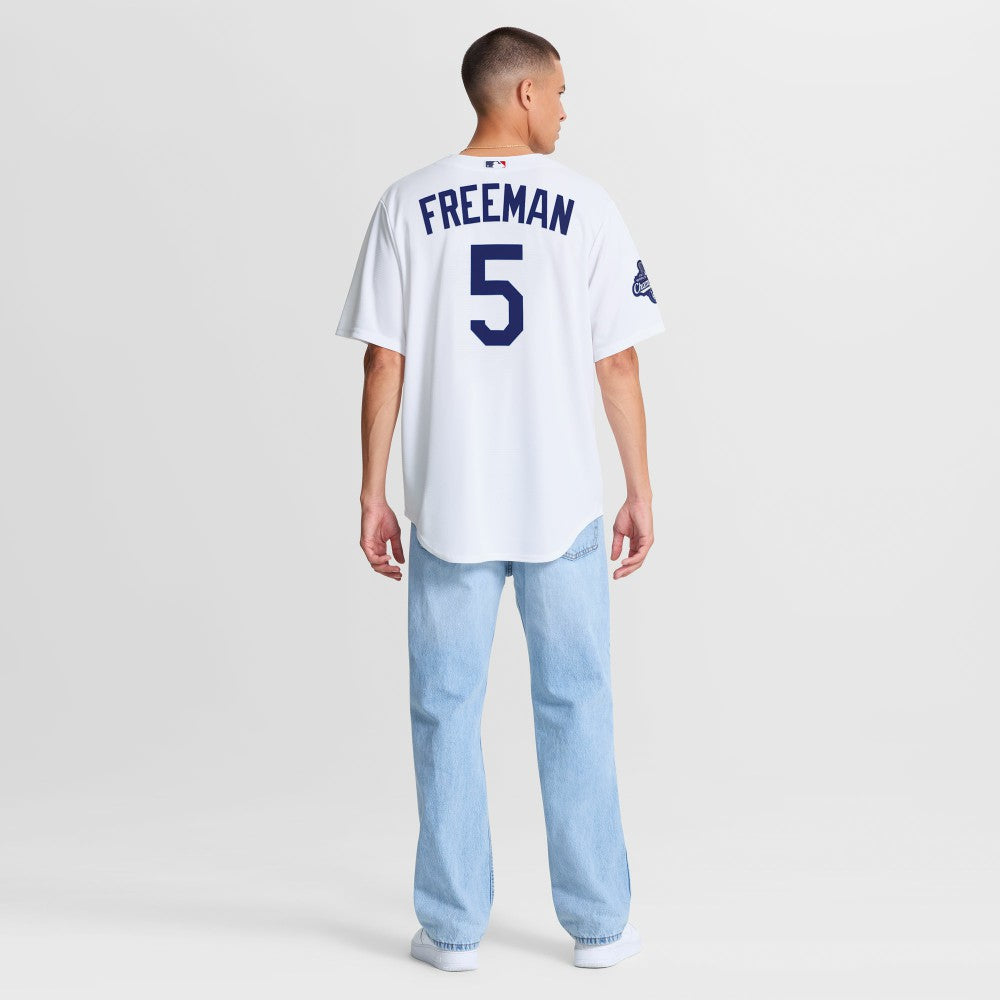 Freddie Freeman Los Angeles Dodgers Home 2025 World Series Champions Replica Jersey - White | Nike