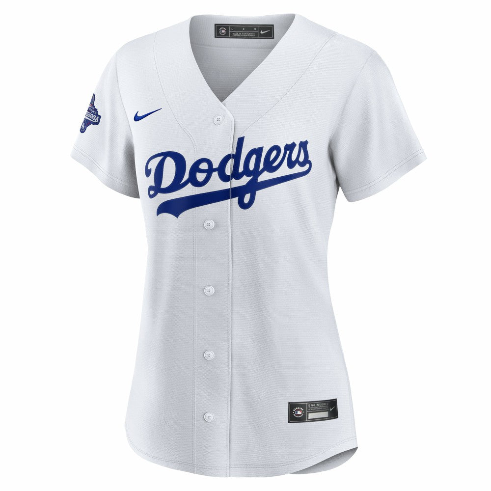 Clayton Kershaw Los Angeles Dodgers Women's Home 2025 World Series Champions Replica Jersey - White | Nike