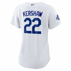 Clayton Kershaw Los Angeles Dodgers Women's Home 2025 World Series Champions Replica Jersey - White | Nike