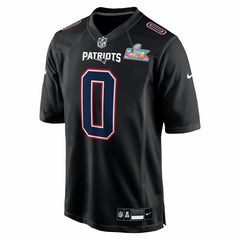 Christian Gonzalez New England Patriots Super Bowl LX Patch Carbon Fashion Game Jersey - Black | Nike sale