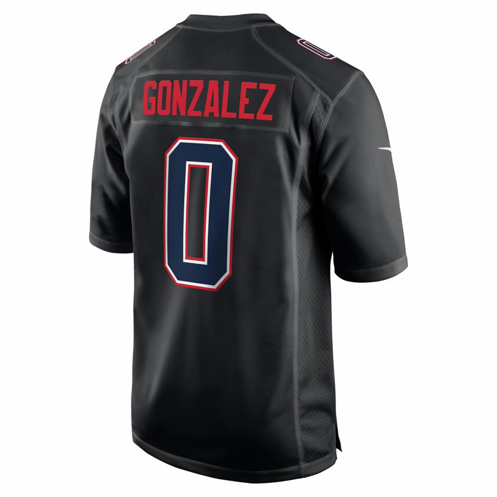 Christian Gonzalez New England Patriots Super Bowl LX Patch Carbon Fashion Game Jersey - Black | Nike sale