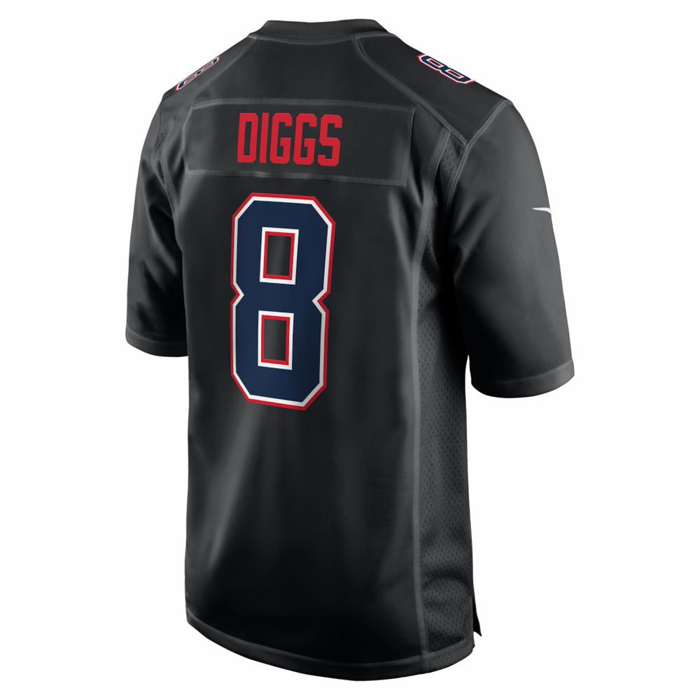 Stefon Diggs New England Patriots Super Bowl LX Patch Carbon Fashion Game Jersey - Black | Nike outlet