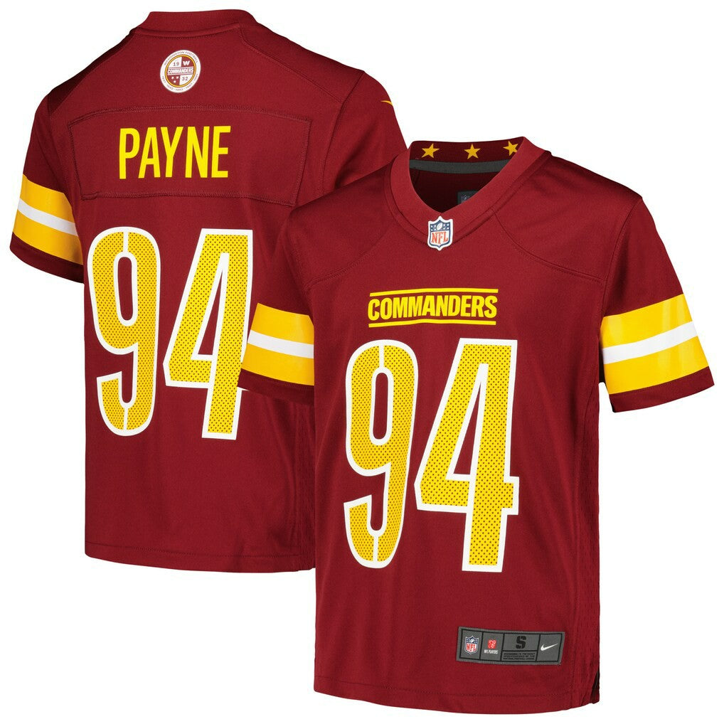 Daron Payne Washington Commanders Youth Game Jersey - Burgundy | Nike discount