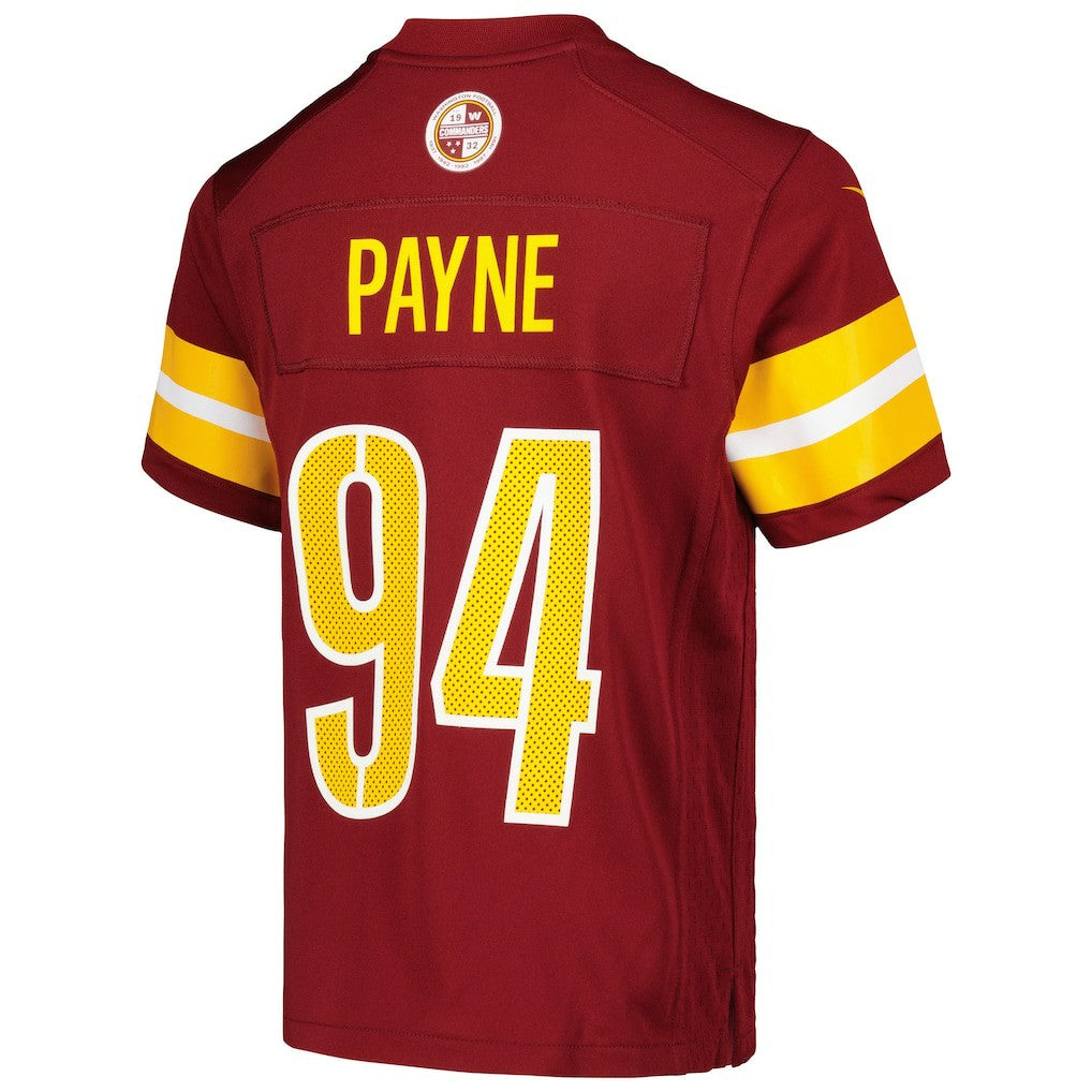Daron Payne Washington Commanders Youth Game Jersey - Burgundy | Nike discount